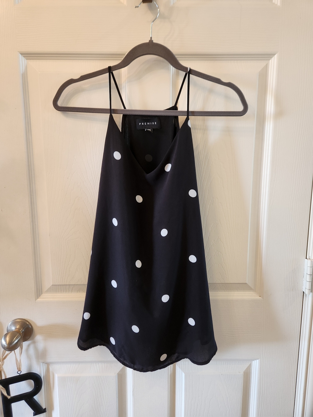 Premise Black & White Polka Camisole